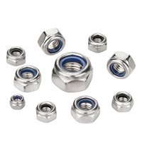 Capuchon d'écrou autobloquant anti-desserrage en nylon, en acier inoxydable 304/316, zingué, M3-M4-M5-M6-M8-M10, Grade 4.8, hexagonal
