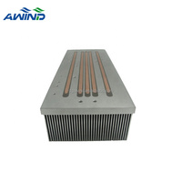 Dissipateurs thermiques longs haute puissance 1000w de haute technologie avec ventilateur de refroidisseur d'air Cpu éclairé par caloduc à ailettes en aluminium