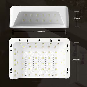 เครื่องอบเล็บ UV LED 72W แบบสองมือ 60 หลอด LED พื้นที่กว้าง สำหรับเจลขัดเงา ปลั๊กอเนกประสงค์ สำหรับร้านทำเล็บ - Product Image 3
