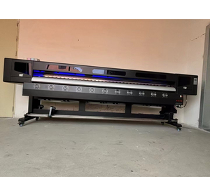 Impresora ecológica grande de 3.2m (10 pies) con 4 cabezales XP600 para exteriores, para imprimir pancartas flexibles y carteles con tinta de inyección. - Product Image 1