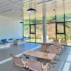 Modular Glass Curtain Wall container lớp học mở rộng cách âm Glass con an toàn góc rộng rãi nội thất - Product Image 5