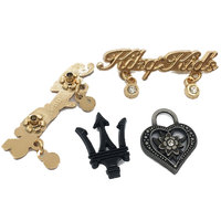 Plaques métalliques carrées personnalisables en relief 3D écologiques, étiquettes de marque moulées sous pression, patchs de logo personnalisés pour jeans, vêtements, abayas