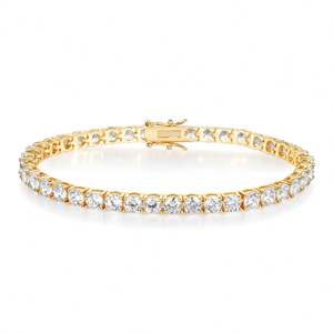 Pulsera de tenis de cobre con circonitas de 2 mm a 7 mm - Product Image 1