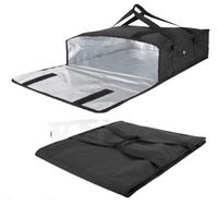 Sacs isothermes pour la livraison de pizzas, pour usage personnel et professionnel, 20x20x6cm, sacs alimentaires, couleur noire, 3 pizzas, livraison de nourriture