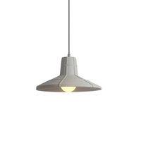 Lampe suspendue industrielle géométrique en béton Installation suspendue de petite taille pour les intérieurs de loft et commerciaux