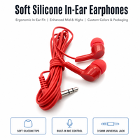 Grosir Murah Kabel 1.2m Rendah Bau Kawat PVC Ringan Casing Plastik ABS Earphone Pesawat