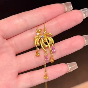 Nuevo Collar con Colgante de Fuegos Artificiales Estrella Lluvia, Estilo Moderno, Cadena <span class=keywords><strong>para</strong></span> Clavícula, Regalo <span class=keywords><strong>para</strong></span> <span class=keywords><strong>Novia</strong></span>, Joyería - Product Image 2