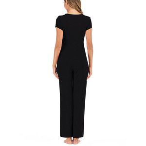 Vêtements d'<span class=keywords><strong>allaitement</strong></span> personnalisés pour femmes Pyjamas de maternité et d'<span class=keywords><strong>allaitement</strong></span> en bambou Pyjamas de <span class=keywords><strong>nuit</strong></span> pour femmes enceintes - Product Image 5