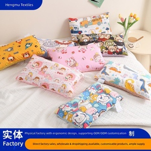 Oreiller rectangulaire pour enfants avec insert en coton, motif dessin animé, pour dormeur latéral, sommeil profond et sain, amovible et lavable - Product Image 5