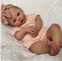Poupée Reborn de 18 pouces avec corps en tissu souple, peau réaliste peinte en 3D, veines visibles, poupée bébé simulation nouveau-né, jouet pour cadeau