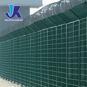 structurally solid black PVC coated 358 anti climb fence made in China for sale