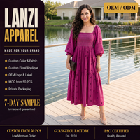 Robe longue personnalisée pour femme à imprimé floral, corsage smocké, jupe à volants, style bohème pour les vacances, vente en gros, usine OEM ODM