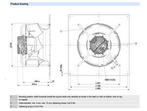 Ventilador Centrífugo EC ebm-papst K3G560-RB31-71/F04 de 560 mm para Suministro de Aire Industrial y Sistemas de Ventilación HVAC - Product Image 2
