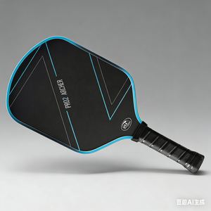 Raquette de pickleball professionnelle Elite Edgeless portable en fibre de carbone avec noyau en nid d'abeille et design thermoformé T700 - Product Image 1