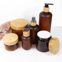 Bouteille en plastique PET ambré givré de haute qualité 50 ml 500 ml pour shampoing, gel douche, cosmétiques – Vente en gros, impression personnalisée