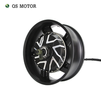 QS MOTOR QS273 17X6.0inch 12000W V4 96V 157kph Hub Motor ND96850 Controlador de controlador lejano para motocicleta eléctrica Nueva condición