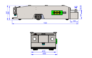 Precio del robot AGV Acechando en un sentido con carga manual/carga inalámbrica para manejo de materiales - Product Image 6