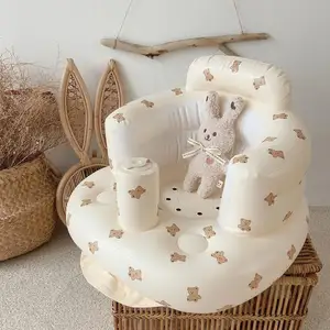 PVC aufblasbarer Babysitz baby lernen sitzen ausbildung kleines Sofa tragbarer faltbarer Badesessel