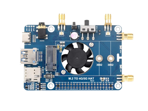 SIM7600G-H M.2 4G HAT สำหรับ Raspberry Pi LTE, LTE CAT4 ความเร็วสูง, Raspberry Pi SIM, โทรศัพท์มือถือ, 4G/3G/2G, GNSS, คลื่นความถี่ทั่วโลก K846 - Product Image 2