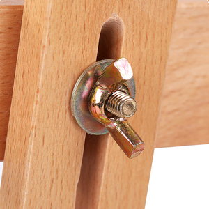 Huixishi - Caballete de Arte de Madera de Pino y Haya Duradero, Color Marrón Claro, Portátil, Ajustable, para Estudio, 27x81cm, con Logotipo Personalizado - Product Image 4