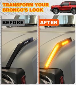 Luces LED para Manija de Capó, Luces de Visión Trasera para Ford <span class=keywords><strong>Bronco</strong></span> 2021 <span class=keywords><strong>2022</strong></span> 2023 2024 2025, Accesorios, Kit de Luces Antiniebla, Conexión y Uso - Product Image 2