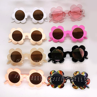 Lunettes de soleil pour enfants, monture solaire mignonne, motif floral, pour bébés