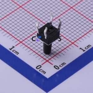 TS-1091-A11B3-D2 Tactile Switch Through hole Component THT-4P,4.5x4.5mm Switch Single Pole Single Throw Round Button 2.5N 4.5mm - Product Image 2