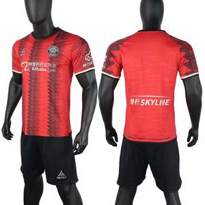 Camisetas de Fútbol Personalizadas Versión Jugador, Ropa de Fútbol para Hombre, Conjunto de 2 Piezas, Tejido Jacquard Transpirable, Secado Rápido para Adultos, Verano - Product Image 3