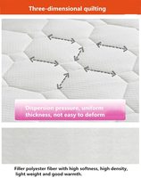 Matelas en mousse à mémoire de forme en gel PU haute densité de qualité supérieure, surmatelas en mousse viscoélastique pour soulagement de la pression
