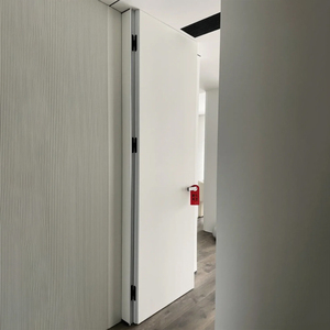 Puertas Interiores de Madera sin Marco de Diseño <span class=keywords><strong>Invisible</strong></span> Moderno de Alta Calidad, Puertas Divisorias Invisibles Blancas y Marrones - Product Image 5