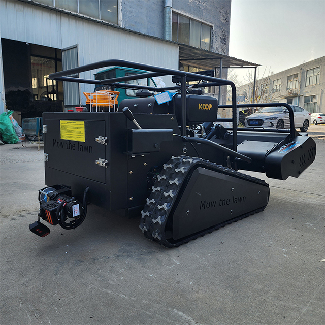 Factory Direct New Design Heavy Duty Multi-Purpose Remote Control Robot Slope Lawn RC Lawn Mower with Engine & Motor for Farmer