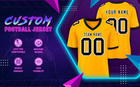 Maillot de football américain personnalisé, sublimation, respirant, séchage rapide, polyester, grande taille, unisexe, OEM, vente en gros, faible MOQ