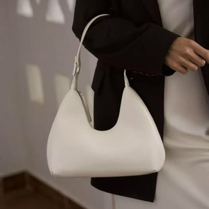 Cross-border Women's Handbags-Smooth PU Genuine Leather Retro U-Shaped Bags Fashionable Simple Zipper National Car-Friendly - Product Image 1
