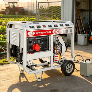 6.6kW <b>Generator</b> 50Hz Portable Set Open Frame Single Phase Three SYW06000DK SYW06000DK1 Cooling System Air-cooled Engine Ensures - Product Image 2