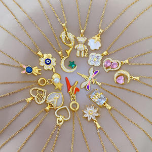 Encantadora estrella Luna <span class=keywords><strong>diablo</strong></span> ojo collar de acero inoxidable elegante insecto mariposa libélula flor forma Collar para mi <span class=keywords><strong>hija</strong></span> - Product Image 2