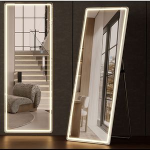 <span class=keywords><strong>Espejo</strong></span> <span class=keywords><strong>de</strong></span> Cuerpo Entero LED Grande con Luces Regulables, <span class=keywords><strong>Espejo</strong></span> <span class=keywords><strong>Rectangular</strong></span> <span class=keywords><strong>de</strong></span> Pared, <span class=keywords><strong>Espejo</strong></span> <span class=keywords><strong>de</strong></span> <span class=keywords><strong>Pie</strong></span> <span class=keywords><strong>de</strong></span> Longitud Completa para Dormitorio, Hotel, Área <span class=keywords><strong>de</strong></span> Vestir - Product Image 2