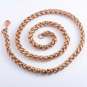 Collier chaîne classique en acier inoxydable pour hommes et femmes, accessoire de bijouterie plaqué or rose, collier ras du cou - Product Image 6