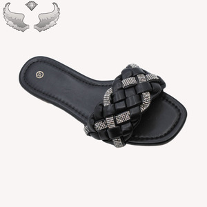 Sandalias y Chanclas de Mujer de Verano, Diseño Moderno, Casuales, con Pedrería, Cómodas para la Playa, MOQ Bajo para Prueba, Sandales Femme - Product Image 3
