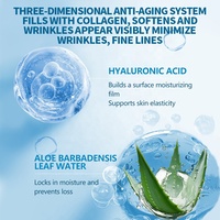 AESTHTANY Sérum 30ml au Collagène et Acide Hyaluronique Anti-Âge Anti-Rides Minimise les Ridules et le Relâchement Hydratant Éclaircissant Raffermissant