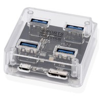 Divisor de Alta Velocidad 1 a 4 con 4 Puertos de Salida para Computadoras de Escritorio y Portátiles
