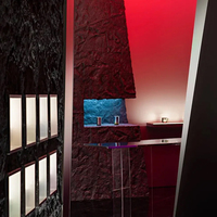 Carreau de céramique doux de placage de roche de montagne noire panneau mural en pierre de Massif Flexible moderne pour la décoration extérieure extérieure d'hôtel