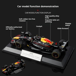 Coche de Carreras HMB Red Bull <span class=keywords><strong>F1</strong></span> RB19, Modelo de Aleación Fundida a Presión, Juguete Decorativo para Niños y Coleccionistas con Proporción <span class=keywords><strong>1</strong></span>:<span class=keywords><strong>18</strong></span> - Product Image 2