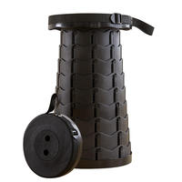 Tabouret extensible pliable et rétractable pour chaise de camping en plastique pour l'extérieur