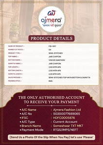 Embroidered Ajmera Fashion Women's Traditional Ethnic Suit for Wedding Festival Party-Quick Dry Wrinkle Free Stretchable All - Product Image 3