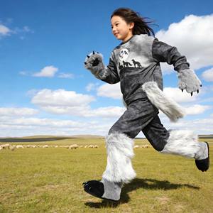 Patas de lobo peludas más vendidas con diseño de almohadilla en forma de corazón, accesorios de disfraz de animal de felpa suave para cosplay y Halloween, cálidos. - Product Image 3