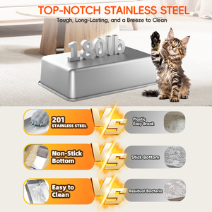 Entrada frontal Saída superior Fácil Limpar <span class=keywords><strong>Cat</strong></span> Toliet <span class=keywords><strong>Sand</strong></span> Box Dobrável Plástico Semi-Fechado Grande Aço Inoxidável Kitty <span class=keywords><strong>Cat</strong></span> Litter Box - Product Image 4