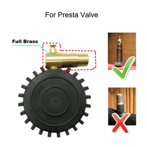 Manomètre de pression des pneus de vélo <span class=keywords><strong>français</strong></span> Presta de 2 pouces, manomètre de pression des pneus pour vélo gras, vélo de montagne - Product Image 4