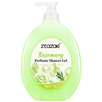 Gel douche floral longue durée MOKERU, 1000 ml, avec extraits naturels de fleurs, pour tous types de peau, marque privée OEM 1000 ml