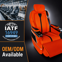 Fauteuil de luxe zéro gravité avec commande tactile et interrupteur physique pour sièges de fourgonnette MPV