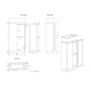 <span class=keywords><strong>Meuble</strong></span> sous-<span class=keywords><strong>vasque</strong></span> <span class=keywords><strong>de</strong></span> luxe en marbre Calacatta Viola avec portes Armoire moderne en pierre naturelle - Product Image 6